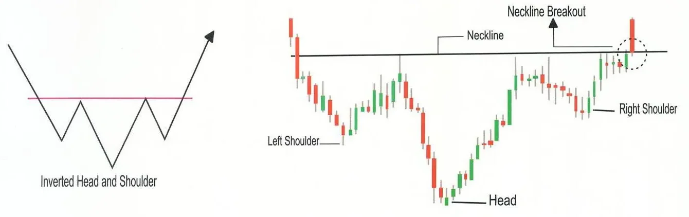 Inverted Head and Shoulder Chart Pattern