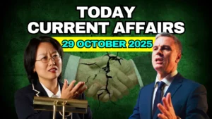 Today Current Affairs – 29 October 2025